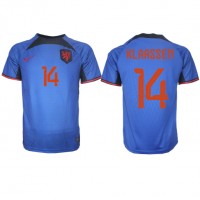Nederländerna Davy Klaassen #14 Replika Bortatröja VM 2022 Kortärmad